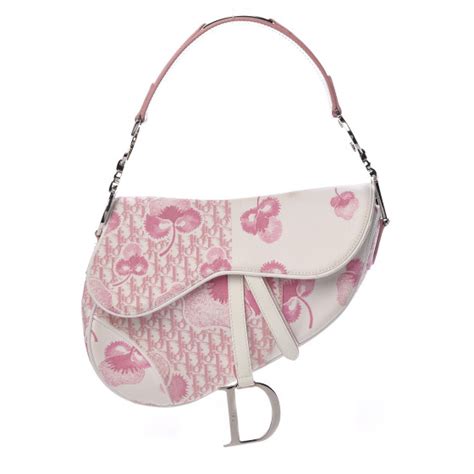 dior saddle bag pink monogram|christian dior saddle bag price.